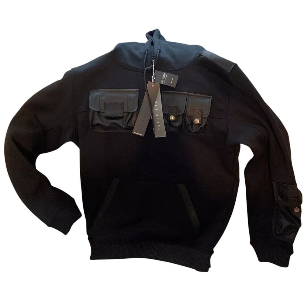 Smoke Rise men's Hoodie Pullover Sweater  XL black F022661 Msrp 110.00